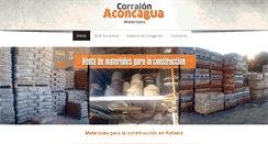 Desktop Screenshot of corralon-aconcaguamateriales.com