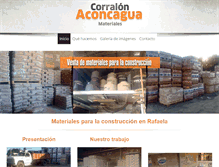 Tablet Screenshot of corralon-aconcaguamateriales.com